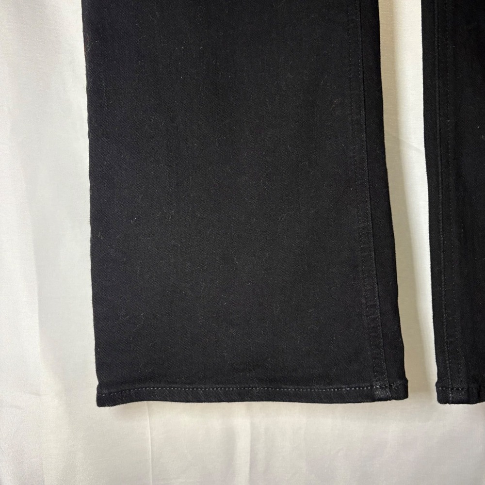 J.Crew Re-Imagined Mid-Rise Flare Crop Jeans Black Size 31 Stretch Denim - Picture 4 of 8